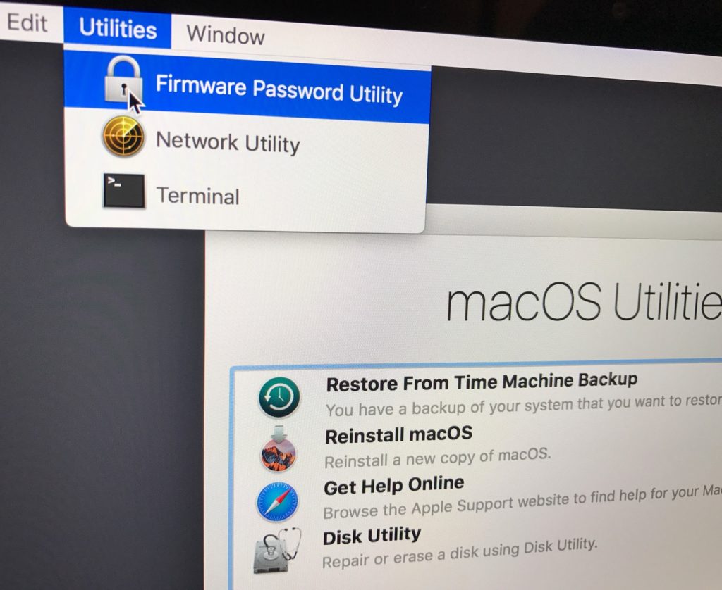 Rimuovere password firmware Mac